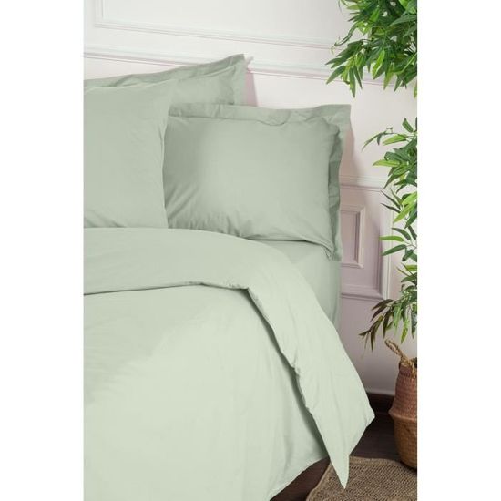 Linen & Cotton Set de Housse de Couette Extra Douce Alicia, 100% Lin Lavé - Bleu (220 x 230cm