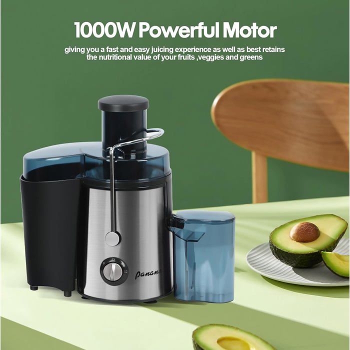 Kavon Slow Juicer Extracteur de jus pour légumes et fruits avec moteur