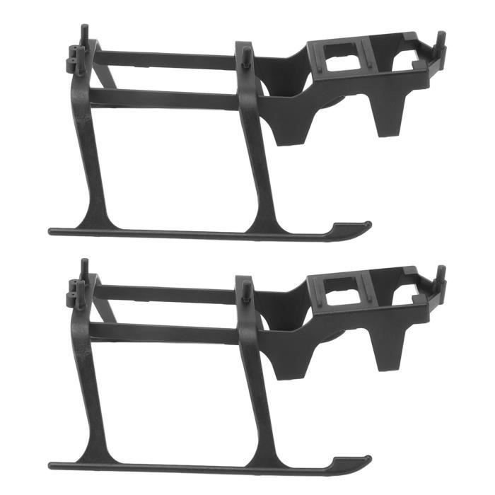 Kit Train D'atterrissage Aluminium 2mm Pour Avion RC - Noir Et Argent - Neuf - Pièces Modélisme