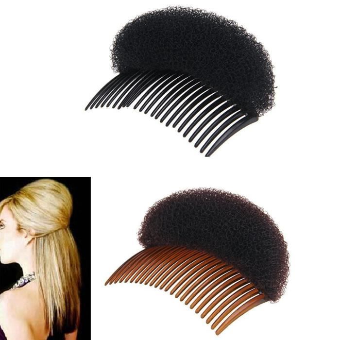 Peigne cheveux - accessoire cheveux - classique - écaille - foncé
