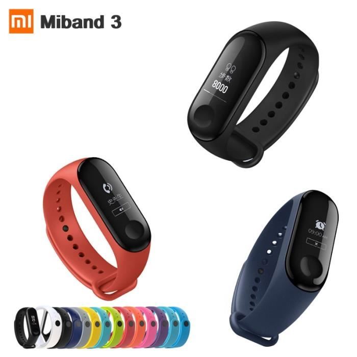 Montre connect e Original Xiaomi Mi bande 3 moniteur de fr quence