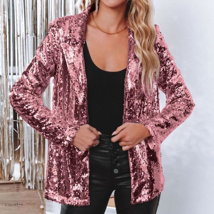 Veste blazer femme paillette 2025