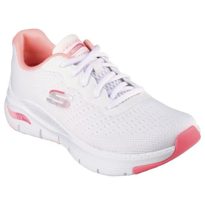 Chaussure skechers femme blanche hot sale