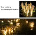 Lampe de jardin solaire en Fiber - Reed - Décoratif - Lumière chaude - Imperméable - Simulation-2