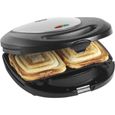 Grille-sandwich 3 en 1 - Bestron ASM8010 - Noir/Inox - Revêtement antiadhésif - 760W max-2
