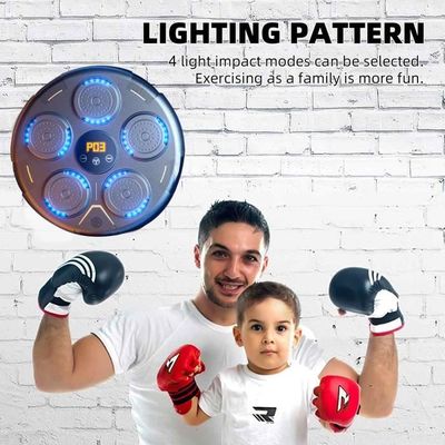 Boxe Murale Musicale Intelligente Bluetooth – écran LED, 9 Vitesses, 11 Modes, Cible De Frappe Pour Adulte Et Enfant, Fixée Par Bandes Velcro