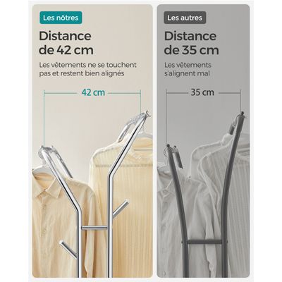 ONVAYA® Portant à Vêtements Haute Capacité De Transport, Stable Avec