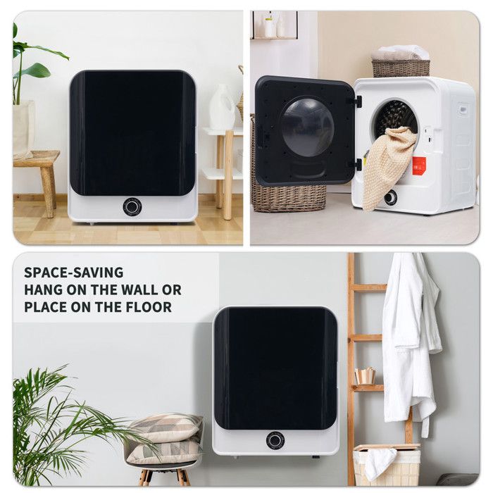 Sèche-Linge Portable 600W WDKXCN - Mini Sèche-Linge Électrique Avec Minuterie Et Télécommande