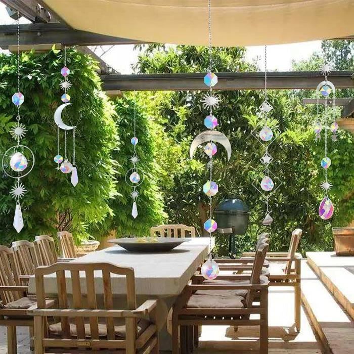 Attrape Soleil - Cristal Decoration - 3Pcs - Coeurs en Cristal - Pendentif  De Décoration De Jardin - Cdiscount Jardin