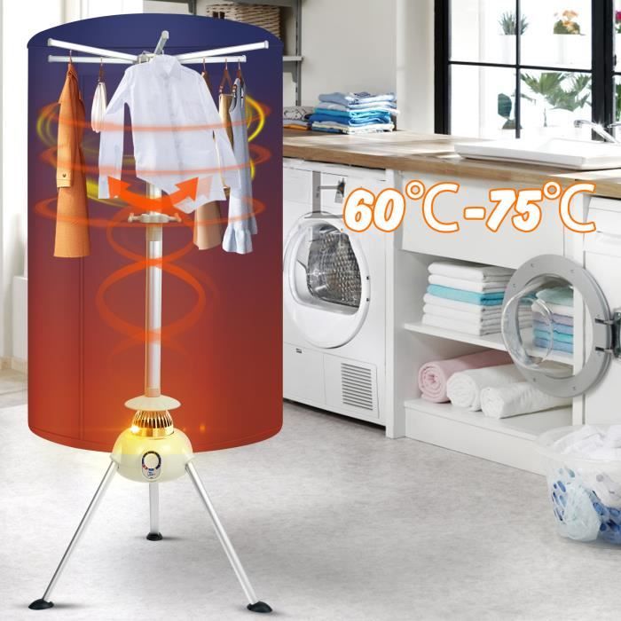 Sèche-linge électrique - Uten - Ventilateur chaud Armoire de séchage  Économie d’énergie,Classe énergétique A+++