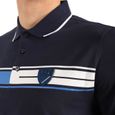 Polo homme - EA7 Emporio Armani - manches courtes - bleu - respirant-3