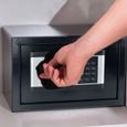 UISEBRT 38 x 35 x 35 cm Coffre-fort électronique avec clé, Boîte de sécurité Résistant au feu pour hôtel pour objets de valeur-3