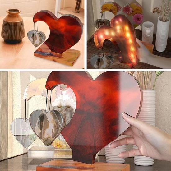 Jkapagzy Moules En Silicone à Motif Mosaïque En Particules Pour Moulage De Résine époxy, Sous-verres, Décoration De Maison, Sous-masaike