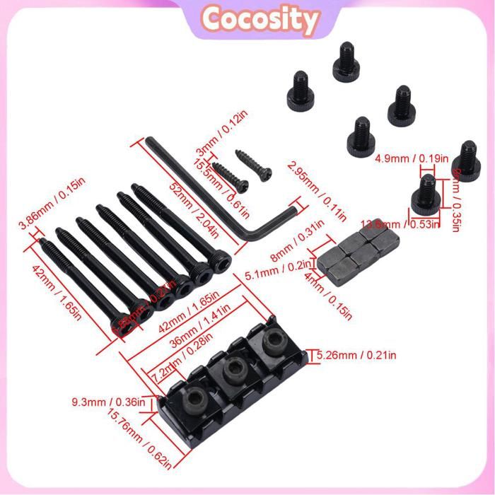 Kit De 6 Limes à Sillet Pour Guitare - Acier Inoxydable, 13 Cm, Pour Couronner Les Frettes (électrique 10-46 Etc.)