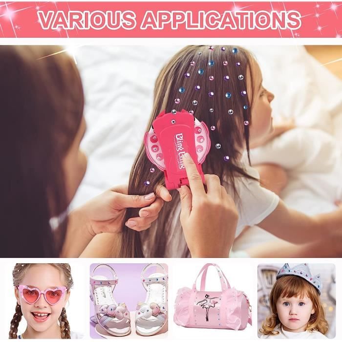 Kit Hair Bedazzler Con 120 Diamanti - Macchina Per Strass Capelli Bambini - Foto 2