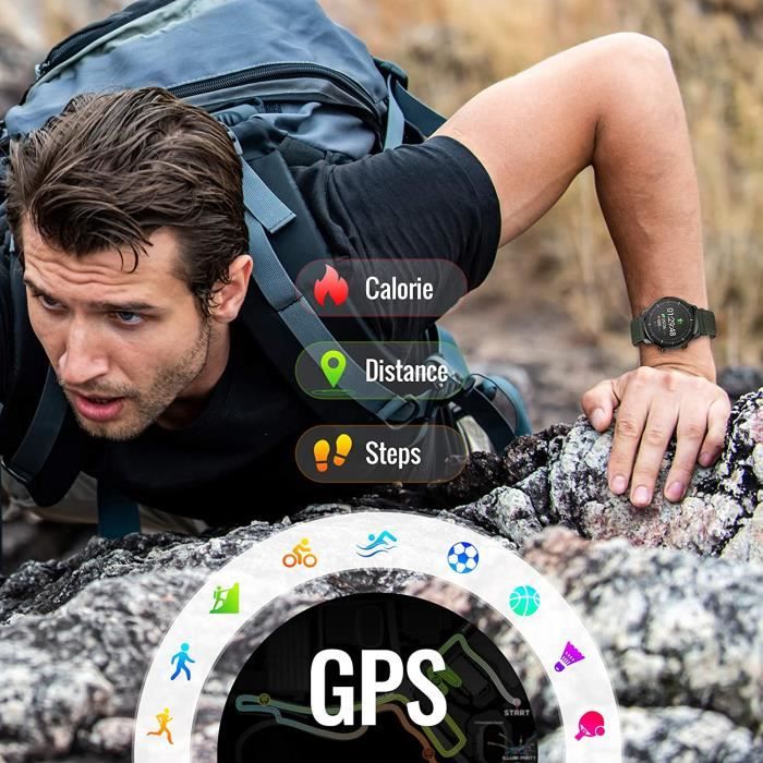 Hommie Montre Connect e Homme Smartwatch Sport Etanche IP68