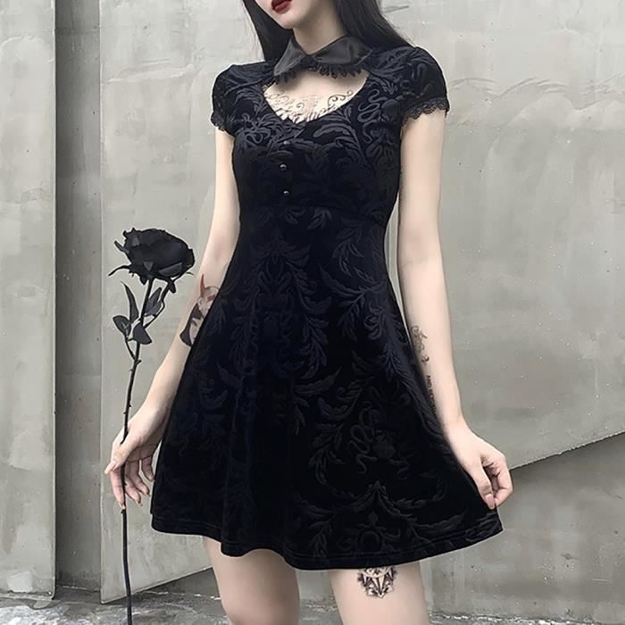 Robe col top claudine femme