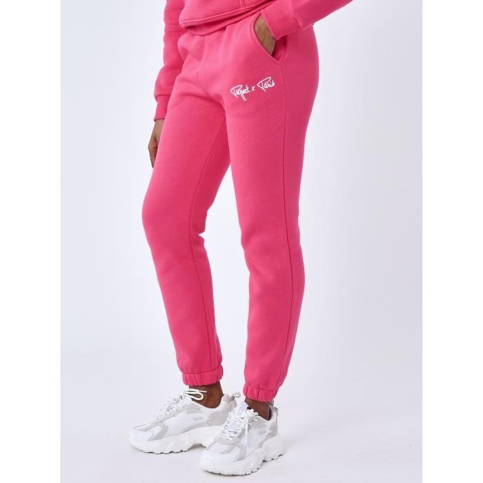 Project X Paris Jogging Femme Signature Essentials – Pantalon De Loisir Coton/Polyester – Coupe Droite Confort
