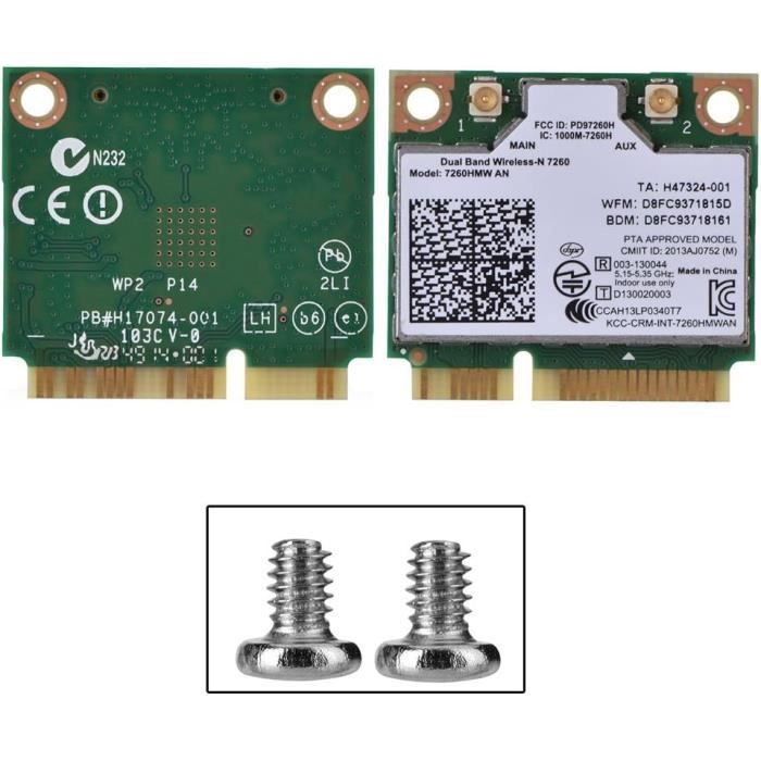 Ashata Carte Wifi Adaptateur De Carte Réseau NGFF M2 Vers PCIe Plug And