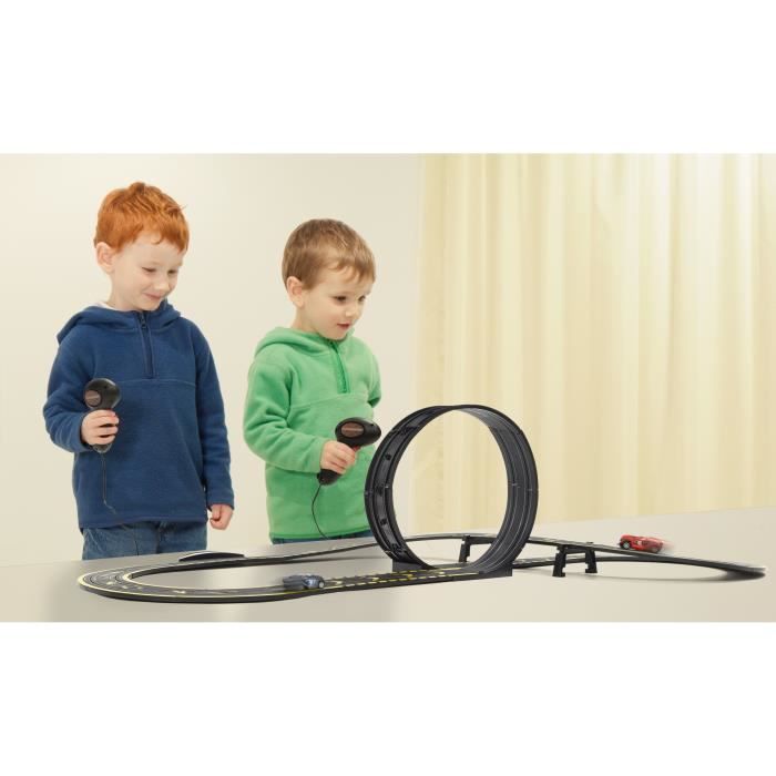 Micro scalextric cosmic collision outlet