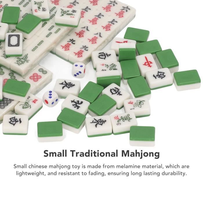 Jeu de société de Mahjong chinois pour les jeux traditionnels, jeu de