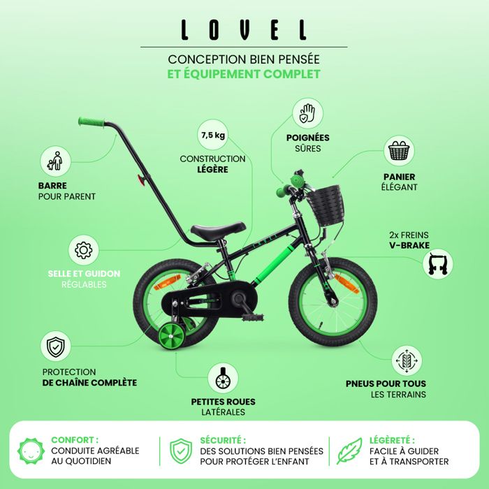 Vélo Avec Roues Stabilisatrices 3 6 Ans LÖWENRAD Vélo Enfant Pour Garcons Et Filles De 3-4 Ans | Bicyclette Enfant 14 Pouces Avec Freins | Noir Velo 16 Pouces Garcon Vélo Avec Roues Stabilisatrices 3 6 Ans LÖWENRAD Vélo Enfant Pour Garcons Et Filles De 3-4 Ans | Bicyclette Enfant 14 Pouces Avec Freins | Noir Velo 16 Pouces Garcon