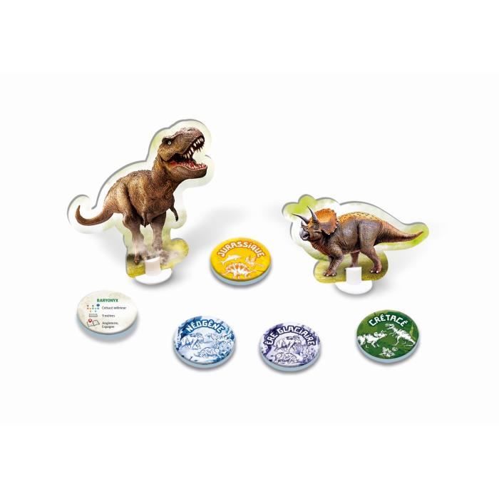Clementoni Dinosaurs & Prehistory Educational Board Game - Quiz & Challenges For 2-4 Players, Ages 6+, French Version - View #2