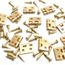 10x Petite Vintage Métal charnières de meuble boîte à bijoux maison de poupée Charnières de porte 30*25mm
