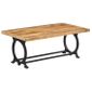 Banc De Salle A Manger Bois De Manguier Et Fonte 110x45x47 Cm