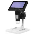 Alomejor Microscope numérique sans fil USB Caméra de microscope numérique électronique sans fil USB 600X portable avec écran-0