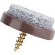 NAK 50Pcs Clou en feutre Meubles Pieds Feutre Nail Cabinet Table Canapé Chaise Jambe Antidérapant Pad Plancher Protecteur (22mm)-0