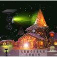 Lumière laser solaire à gazon rouge et vert 4 modes LED de Noël jardin paysage lampe du projecteur étanche Stage lumière-0