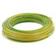 Câble d’installation H07V-U jaune et vert 25 m 2.5mm² avec isolant en PVC - FILS & CÂBLES - 60101028C-0