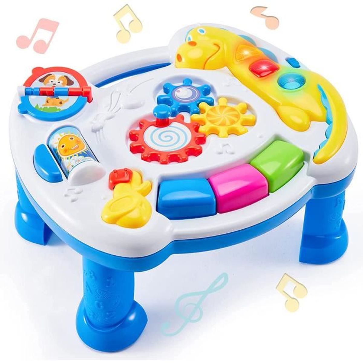 Table D Activite Musicale Pour Bebe Table D Etude Pour L Education Precoce Des Bebes Avec Lumieres Et Musique Cadeau Pour Enfant Cdiscount Jeux Jouets