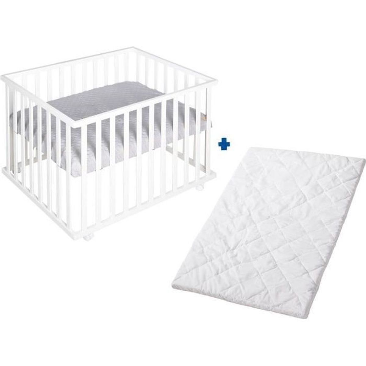 Roba Parc Bebe Carre Roba Style Tapis Gris Matelas De Parc Blanc Cdiscount Puericulture Eveil Bebe