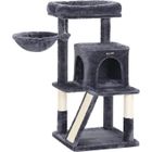 FEANDREA Arbre à Chat, Tour de Jeux, avec Plate-Forme, Gris Foncé PCT51G