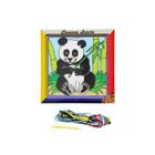 FILOUFACE Kit Canevas complet Le Panda 16 x 16 Enfant gros trous