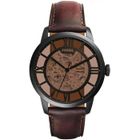 Montre homme - FOSSIL - TOWNSMAN ME3098 - Automatique - Cuir - Noir/Rouge