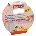 TESA Ruban de masquage Finitions parfaites surfaces délicates - 25m x 25mm - Sans trace 7 jours