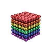 MTEVOTX  Cube magnétique magique - Buckyballs - Ensemble de 216 billes de 5mm - 6 couleurs vives