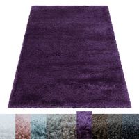 Tapis Salon Shaggy - Fae - Violet - 160 x 230 cm - 100% Polypropylène - SIMPEX
