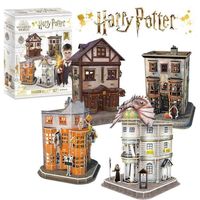 Puzzle 3D Harry Potter - Diagon Alley - 273 pièces - Construction Enfant et Adulte - Décoration Chambre