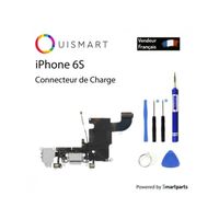 OuiSmart® Nappe jack écouteur + connecteur de charge Pour iPhone 6s Gris