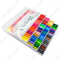 INN® Stylo marqueur aquarelle à double tête de 80 couleurs art brosse à tête douce ensemble marqueur stylo ligne crochet stylo