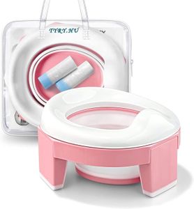 VIN BLANC WC - TOILETTES-B-rose Pot Bebe Toilette 3-in-1 Red