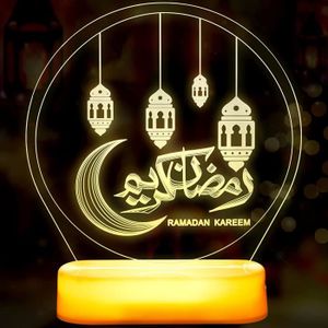 VEILLEUSE Veilleuse Eid Mubarak Lampe LED Décoratives Ramada