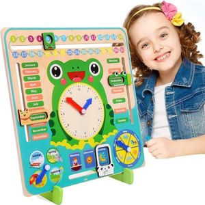 1 ensemble d'horloge en bois pour enfants jouet éducatif pour enfants jouet  d'horloge d'enseignement en bois (couleur assortie) - Cdiscount Jeux -  Jouets