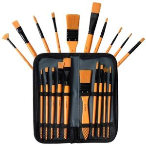 Sac à rouler en bambou Organiseur de pinceaux de peinture Support pour pinceaux de peinture LDLD Lot de rideaux Trousse pour stylos de calligraphie
