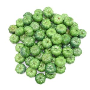 DINETTE - CUISINE Vert - 50 pièces - 3.5cm Mini citrouille artificielle fausse nourriture légumes pour la maison fête'halloween