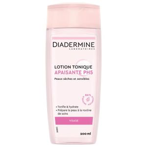 EAU MICELLAIRE - LOTION Pack de 2 - Diadermine - Lotion Tonique Apaisante Ph5 - 200 Ml